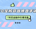 2020宝妈获客操盘手训练营：7天实战操作引爆 母婴、都市、购物宝妈流量