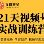 张萌21天视频号实战训练营，裂变涨粉、内容创作、视频号变现 价值298元