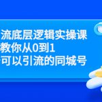 同城引流底层逻辑实操课，教你从0到1做一个可以引流的同城号（价值4980）