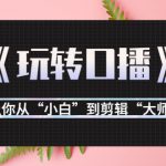 月营业额700万+大佬教您《玩转口播》让你从“小白”到剪辑“大师”