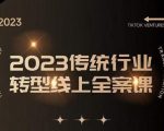 数据哥2023传统行业转型线上全案课，2023年传统行业如何转型线上，线上创业/传统转型避坑宝典