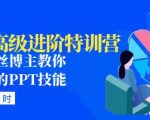 PPT高级进阶特训营：百万粉丝博主教你进阶你的PPT技能(98节课程+PPT素材包)