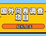 国外问卷调查项目，日入300+，在家赚美金【揭秘】