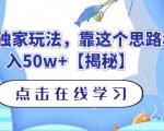 钓鱼独家玩法，靠这个思路年入50W+【揭秘】