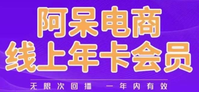 阿呆电商线上年会员，阿呆电商干货分享（更新中）