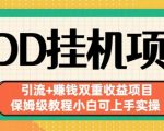 拼多多挂机项目引流+赚钱双重收益项目(保姆级教程小白可上手实操)【揭秘】