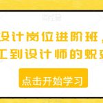 视觉设计岗位进阶班，从美工到设计师的蜕变