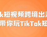 TIKTOK短视频跨境出海撸美金，带你玩TIKTOK短视频