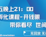 4.26日内部回放课程《项目孵化-开钱眼》赚钱的底层逻辑【揭秘】