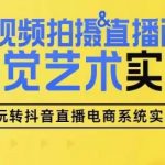 短视频拍摄&直播间搭建视觉艺术实操课，手把手场景演绎，从0-1短视频实操课