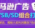 亚马逊SP/SB/SD广告组合打法，揭秘大卖利润暴涨7倍战术