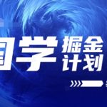 国学掘金计划2024实战教学视频教学，高复购项目长久项目