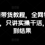 抖音口播带货教程，全网销量百万大V亲授，只讲实操干活，更快拿到结果