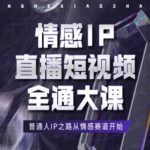 情感IP直播短视频全通大课，普通人IP之路从情感赛道开始