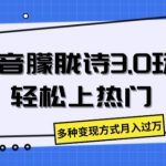 抖音朦胧诗3.0.轻松上热门，多种变现方式月入过万【揭秘】