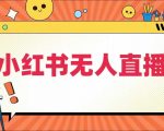 小红书无人直播，​最新小红书无人、半无人、全域电商