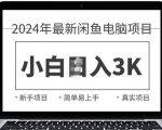 2024最新闲鱼电脑项目，动手就能吃肉的好项目