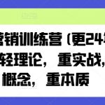 老A营销训练营(更24年10月)，轻理论，重实战，轻概念，重本质