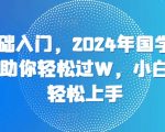 零基础入门，2024年国学视频项目助你轻松过W，小白也能轻松上手