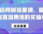 实体店同城流量课，做一个让你客流暴涨的实体老板