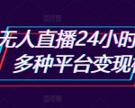 抖音无人直播24小时日入6张，多种平台变现模式