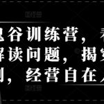 天道鬼谷训练营，看透规律，解读问题，揭穿商业规则，经营自在人生