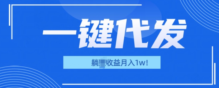 一键代发项目(团长版)，管道收益躺Z月入1w+