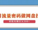 利用流量密码做网盘拉新，操作简单适合0基础小白，轻松实现日入3张