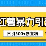 小红书引流创业粉玩法1分钟一个素材日引500+创业粉