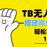 TB全自动无人直播搭建，完成实现躺赢，轻松日入多张