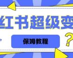 全网独家小红书保姆级陪跑项目实操日入多张