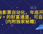 闲鱼电影票自动化，年底开启月入 2W + 的财富通道，可自动化(内附独家秘籍)