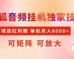 首发搜狐音频挂JI，项目红利期，可矩阵可放大，稳定月入5k【揭秘】